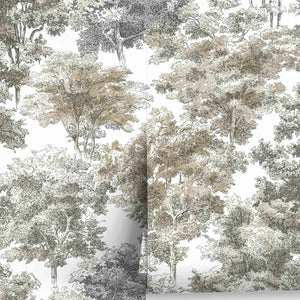 Old World Trees Peel + Stick Wallpaper