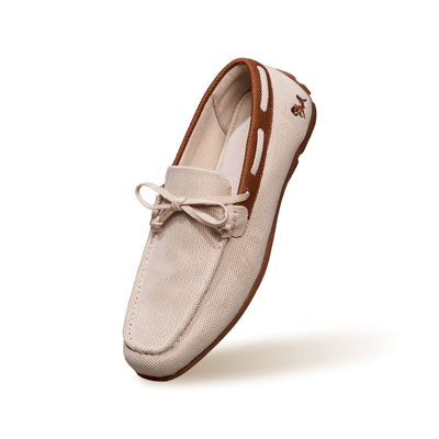 ReLive Knit Boat Loafers : Beige