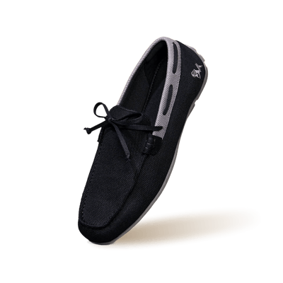 ReLive Knit Boat Loafers : Black