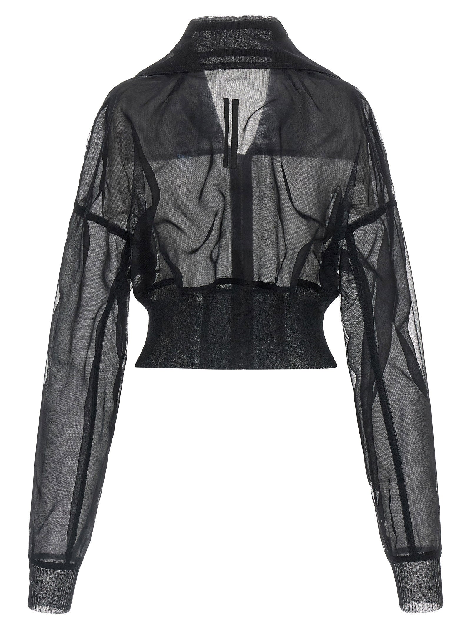 Rick Owens Dracucollar Cropped Bomber Jacket