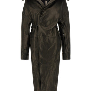 Rick Owens Dracucollar Belted Coat