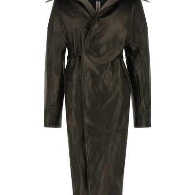 Rick Owens Dracucollar Belted Coat
