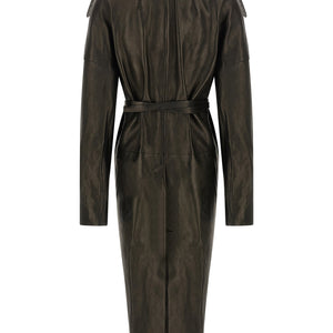 Rick Owens Dracucollar Belted Coat