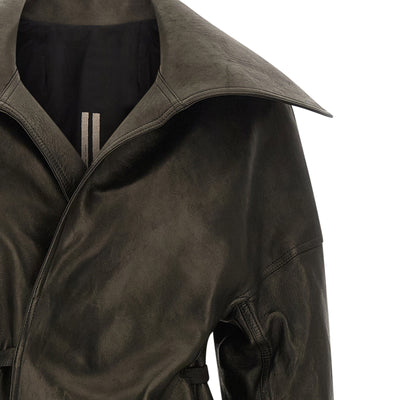 Rick Owens Dracucollar Belted Coat