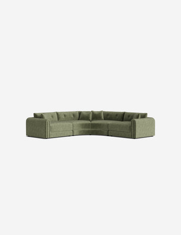 Moss Performance Striated Velvet