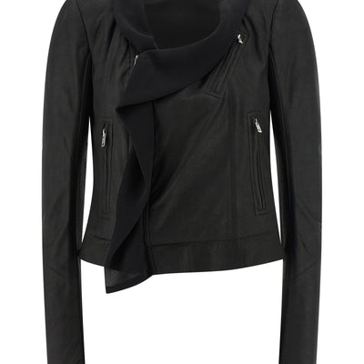 Rick Owens Scarf Biker Jacket