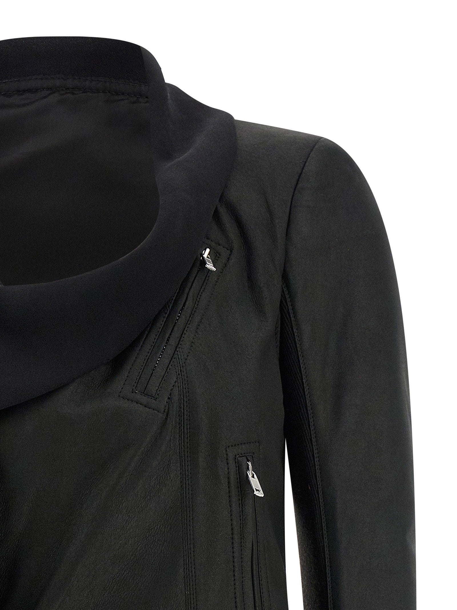 Rick Owens Scarf Biker Jacket
