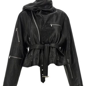 Rick Owens Cropped Scarf Flight Jacket