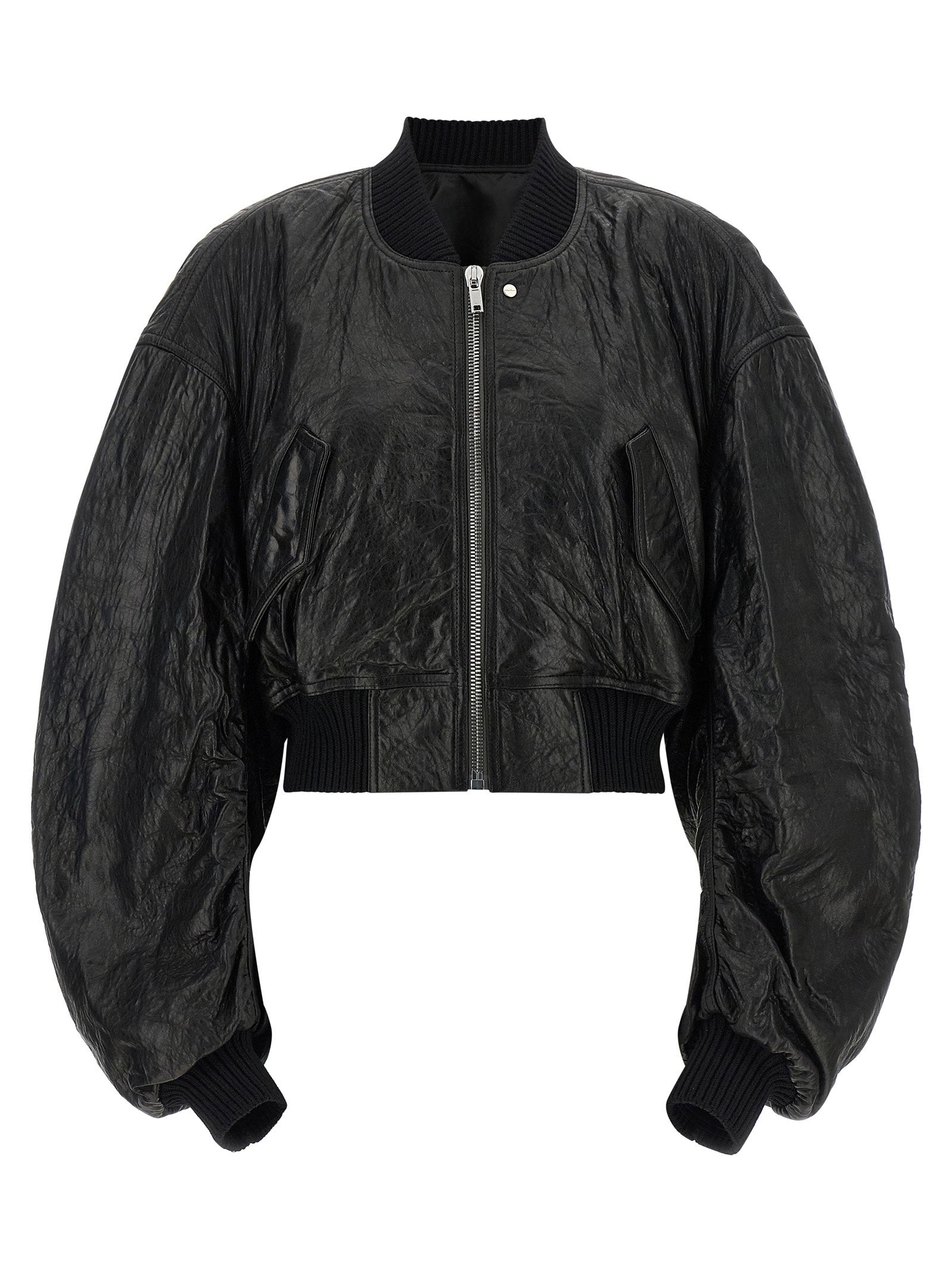 Rick Owens Secchia Cropped Flight Bomber Jacket