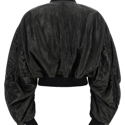 Rick Owens Secchia Cropped Flight Bomber Jacket