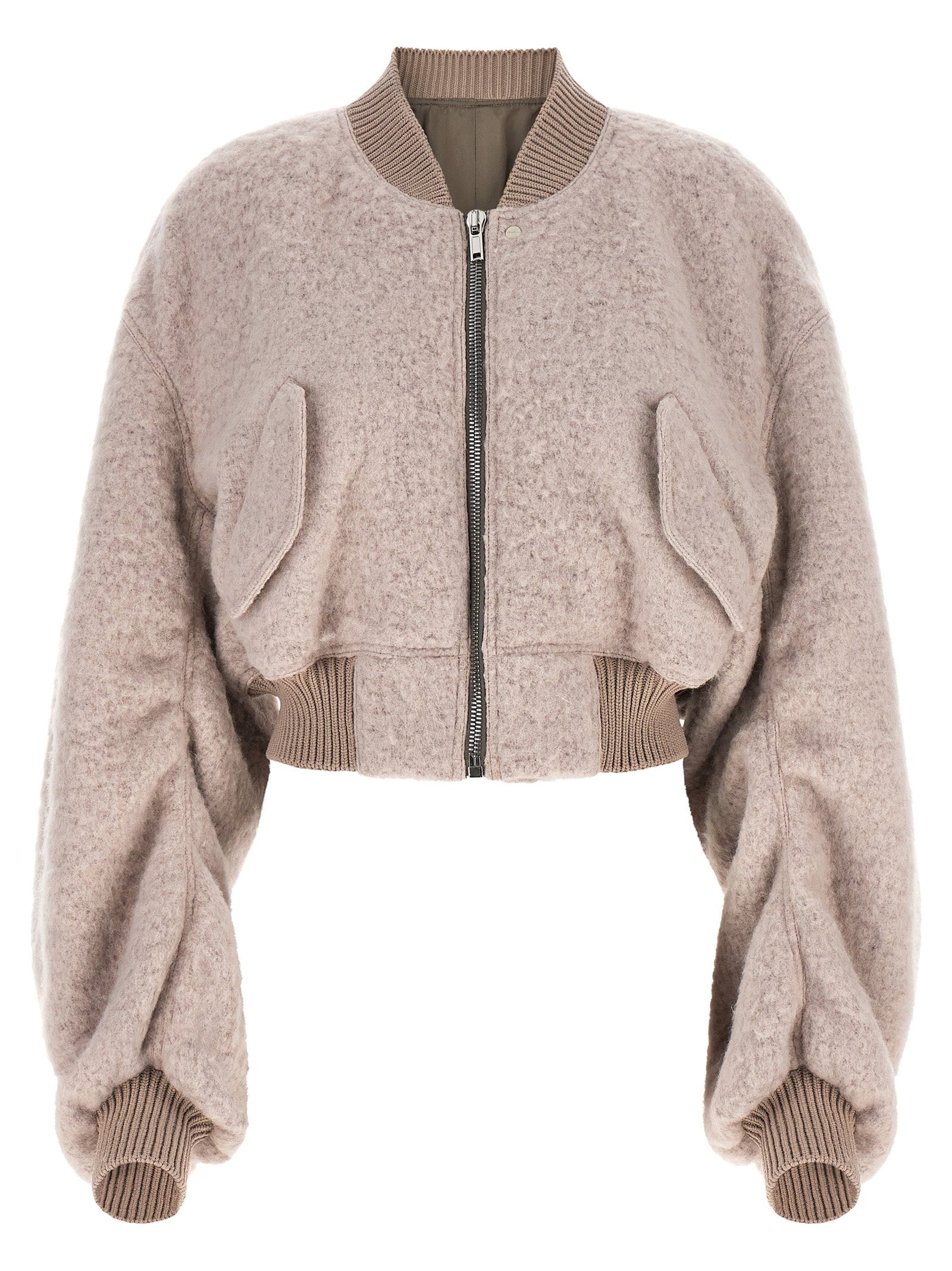 Rick Owens Secchia Cropped Flight Bomber Jacket