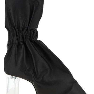 Rick Owens Pull On Cuffed Taquito Ankle Boots