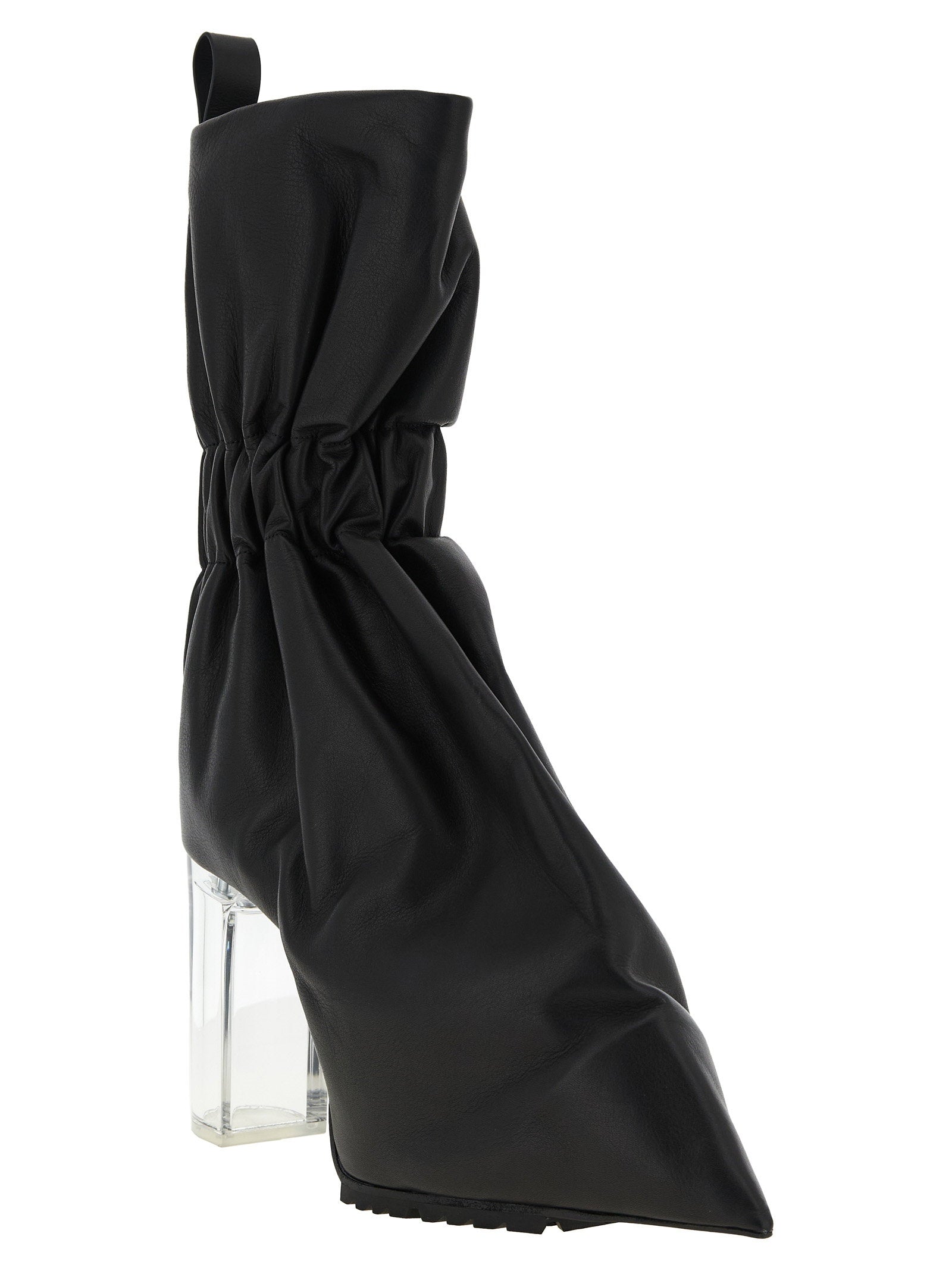 Rick Owens Pull On Cuffed Taquito Ankle Boots