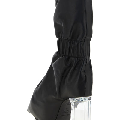 Rick Owens Pull On Cuffed Taquito Ankle Boots