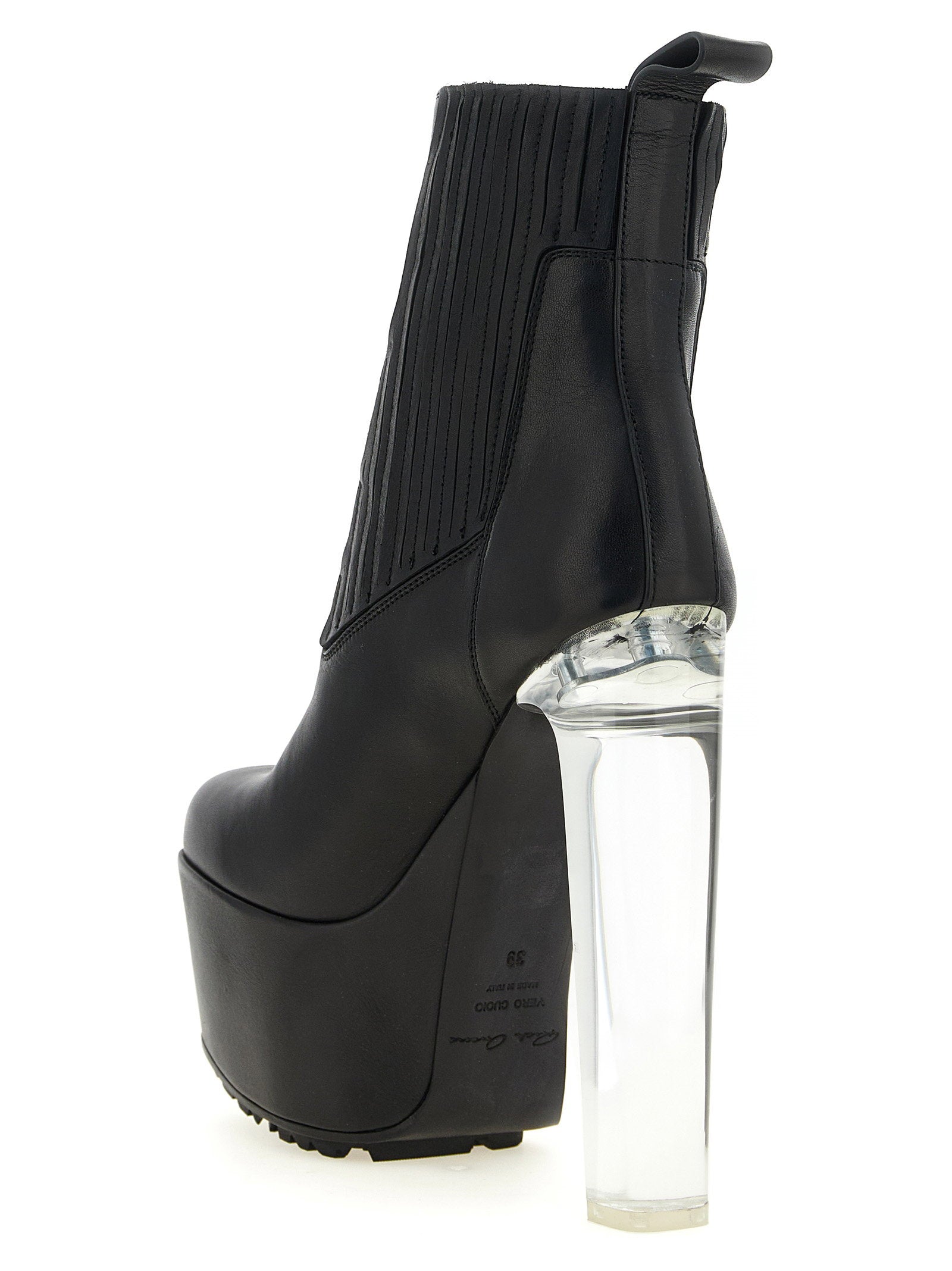 Rick Owens Beatle Kiss Ankle Boots