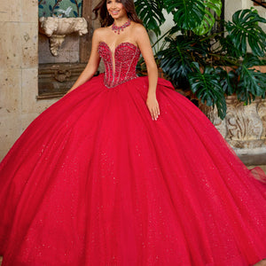 Strapless Quinceanera Dress by Rachel Allan RQ1156