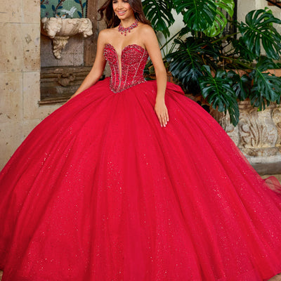 Strapless Quinceanera Dress by Rachel Allan RQ1156