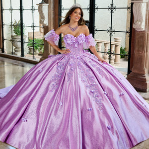 3D Floral Sweetheart Quinceanera Dress by Rachel Allan RQ1157