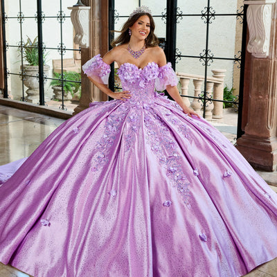 3D Floral Sweetheart Quinceanera Dress by Rachel Allan RQ1157
