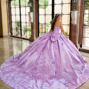 3D Floral Sweetheart Quinceanera Dress by Rachel Allan RQ1157