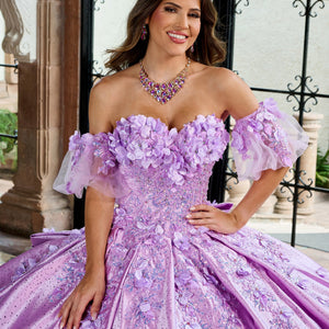 3D Floral Sweetheart Quinceanera Dress by Rachel Allan RQ1157
