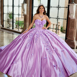 3D Floral Sweetheart Quinceanera Dress by Rachel Allan RQ1157