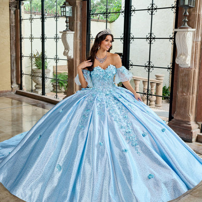 3D Floral Sweetheart Quinceanera Dress by Rachel Allan RQ1157
