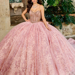 Strapless Quinceanera Dress by Rachel Allan RQ1160