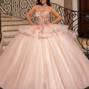 Long Sleeve Quinceanera Dress by Rachel Allan RQ1161