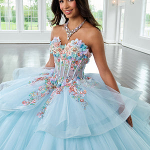 Long Sleeve Quinceanera Dress by Rachel Allan RQ1161