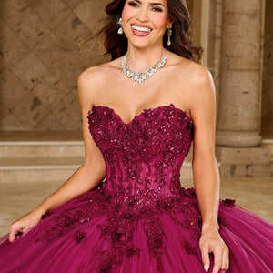 Strapless Quinceanera Dress by Rachel Allan RQ1163