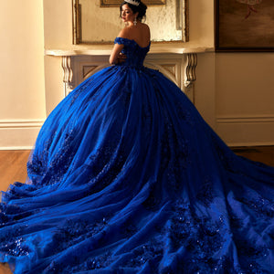 Off Shoulder Quinceanera Dress by Rachel Allan RQ2215