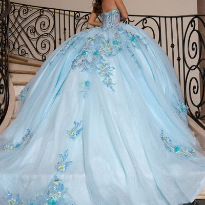 Cape Sleeve Quinceanera Dress by Rachel Allan RQ2216