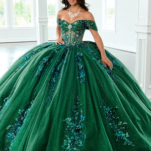 Sheer Corset Quinceanera Dress by Rachel Allan RQ2224