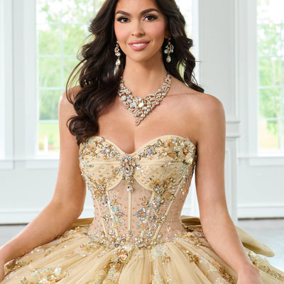 Sheer Corset Quinceanera Dress by Rachel Allan RQ2224