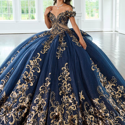 Off Shoulder Quinceanera Dress by Rachel Allan RQ3145