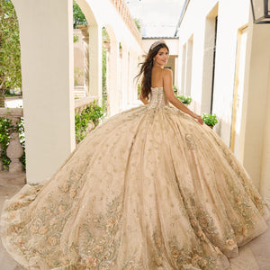 Cape Sleeve Quinceanera Dress by Rachel Allan RQ3146