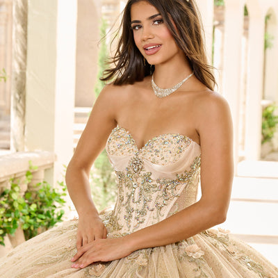 Cape Sleeve Quinceanera Dress by Rachel Allan RQ3146