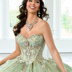 Cape Sleeve Quinceanera Dress by Rachel Allan RQ3146