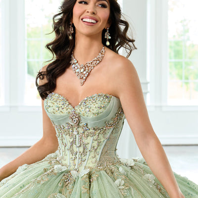 Cape Sleeve Quinceanera Dress by Rachel Allan RQ3146