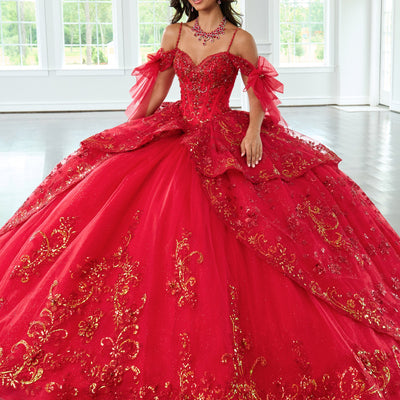Off Shoulder Bow Quinceanera Dress by Rachel Allan RQ3147