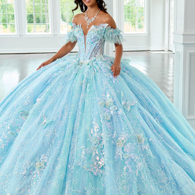 3D Butterflies Quinceanera Dress by Rachel Allan RQ3149