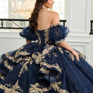 Puff Sleeve Quinceanera Dress by Rachel Allan RQ3153