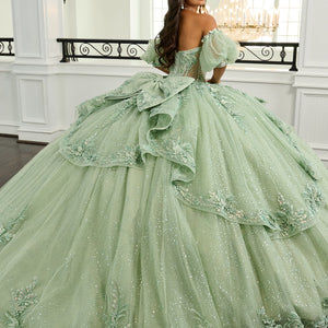 Puff Sleeve Quinceanera Dress by Rachel Allan RQ3153