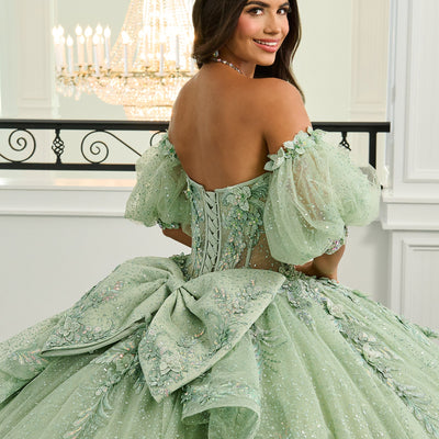 Puff Sleeve Quinceanera Dress by Rachel Allan RQ3153