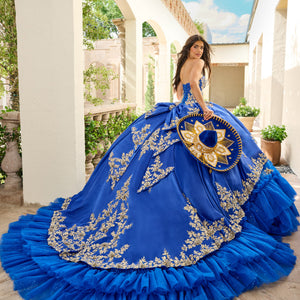 Charro Strapless Quinceanera Dress by Rachel Allan RQ5010