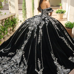 Velvet Charro Quinceanera Dress by Rachel Allan RQ5011