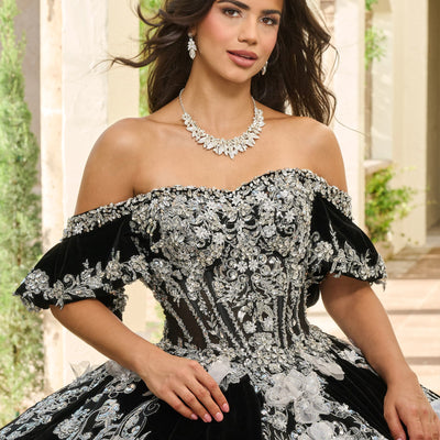 Velvet Charro Quinceanera Dress by Rachel Allan RQ5011