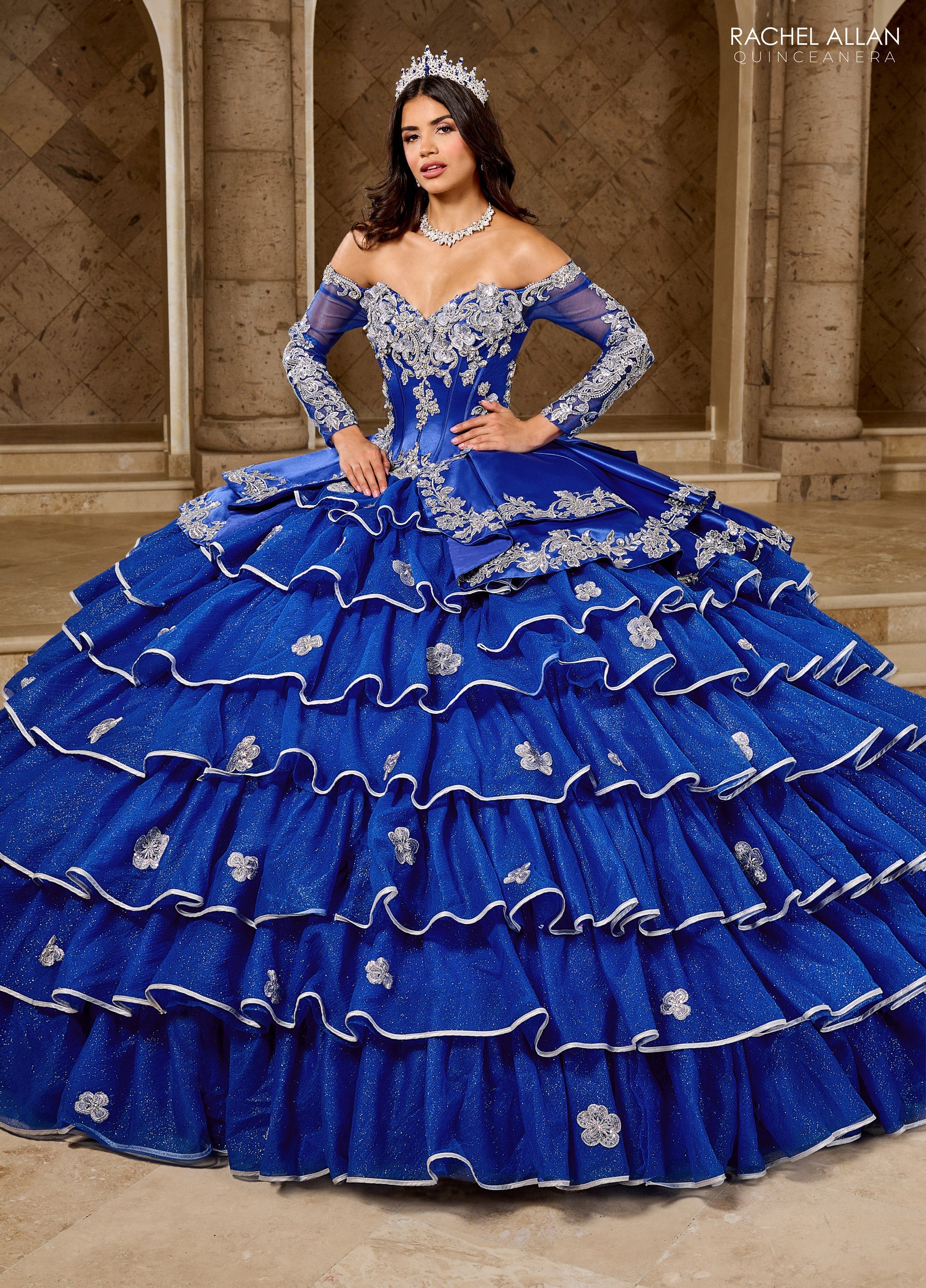 Royal Blue Charro Quinceanera Dresses Charro Navy Blue Gold Quinceanera Dress Tulle Floor-Length Ball Gown Royal Blue Charro Quinceanera Dresses Charro Navy Blue Gold Quinceanera Dress Tulle Floor-Length Ball Gown