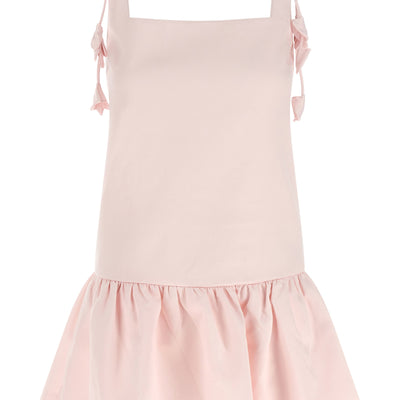 Self-Portrait Pink Flower Taffetà Dress